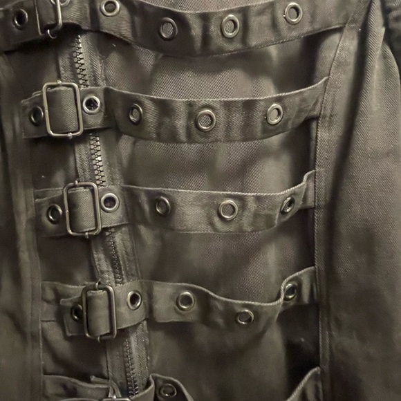 Men's Black Steampunk Jacket - Picture 3 of 4